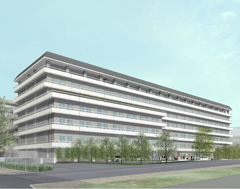 図版：京都市立病院（免震）