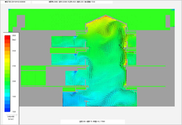 図版：空調シミュレーション