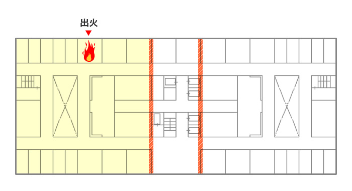 図版：出火区画 