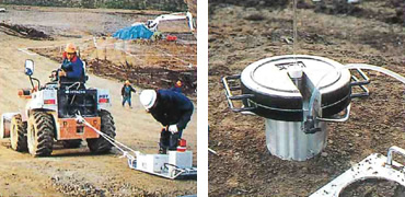 図版：品質管理装置（RI計測器、原位置透水試験装置）