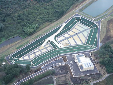 図版：宇都宮市新最終処分場エコパーク板戸　施設全景