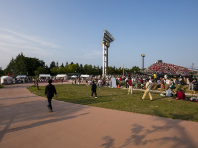 図版：弘前市運動公園野球場「はるか夢球場」