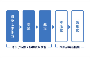 図版：密閉型遺伝子組換え植物工場のメリット（長所）