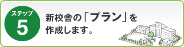 ステップ5：新校舎の「プラン」を作成します。