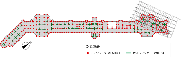 免震装置設置図