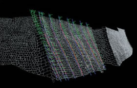 修復前の石垣現況図