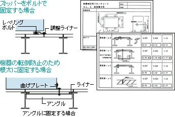 図版：耐震検討用プログラム（生産機器用）