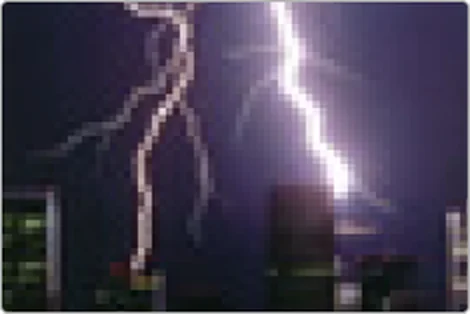 図版：瞬時電圧低下リスク回避（雷害）