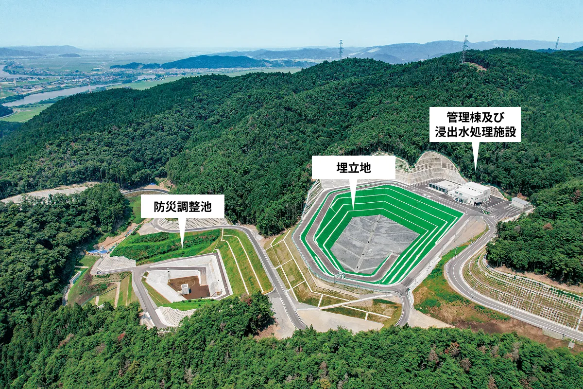 図版：オープン型最終処分場　全体概念図
