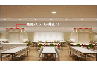 図版：地下1階の食堂
