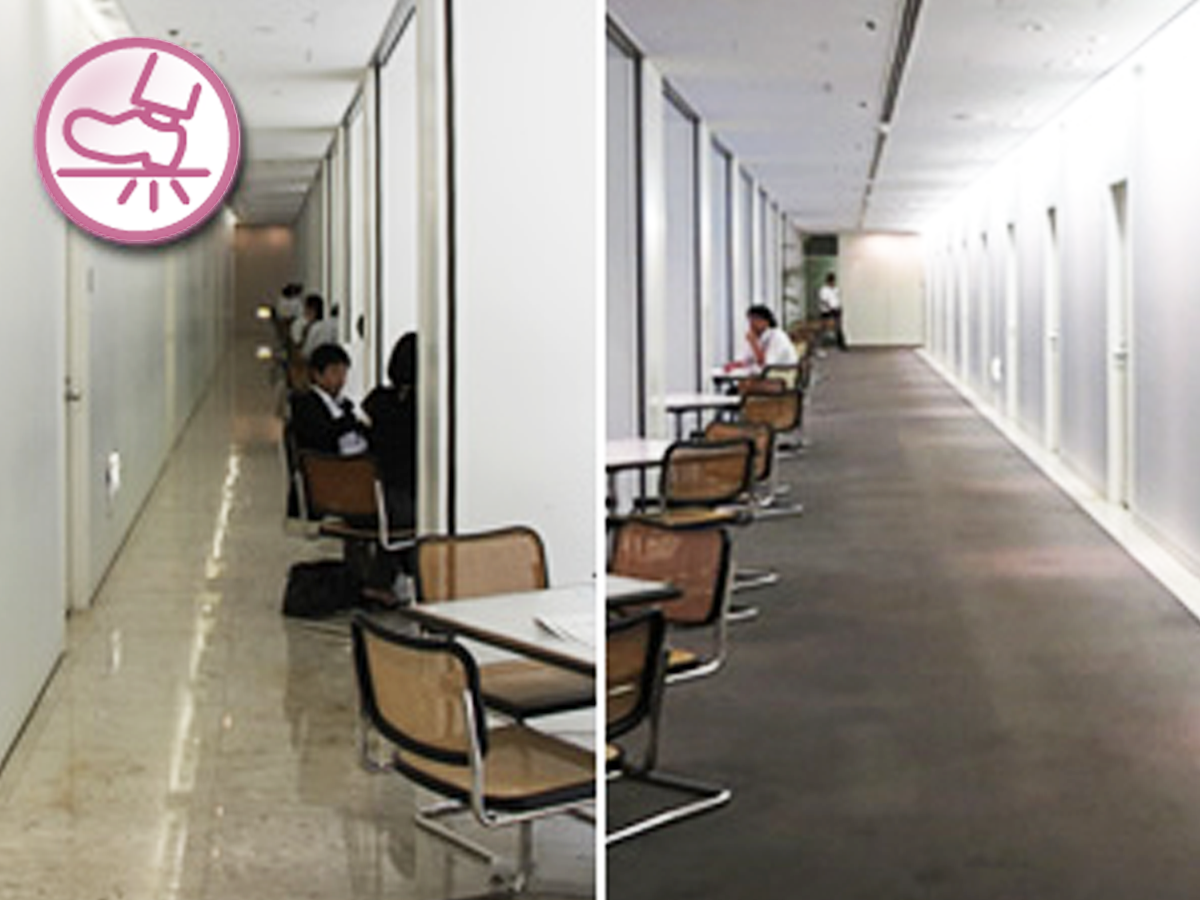 図版：床素材・歩行感