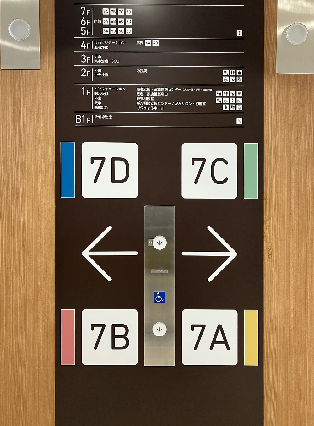 図版：病棟案内サイン
