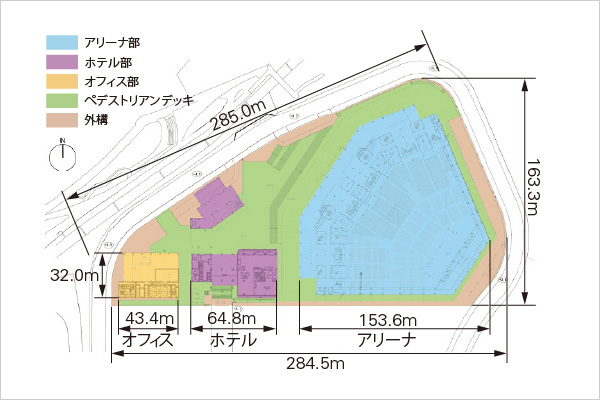図版:2階レベル配置図